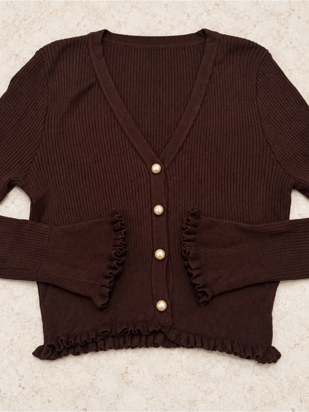 Altar’d State Ophelia Ribbed Pearl Top